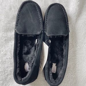 Black Moccasian Slippers Women